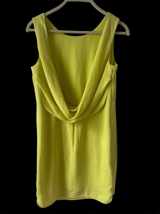 BCBGMaxAzria Neon Lime Sleeveless Shift Dress - Picture 2 of 7